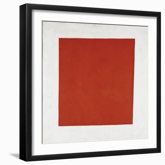 Red Square: Painterly Realism of a Peasant Woman in Two Dimensions, 1915-null-Framed Giclee Print