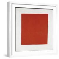 Red Square: Painterly Realism of a Peasant Woman in Two Dimensions, 1915-null-Framed Giclee Print