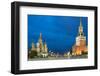 Red Square, St. Basil's Cathedral and the Savior's Tower of the Kremlin, UNESCO World Heritage Site-Miles Ertman-Framed Photographic Print