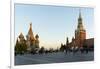 Red Square, St. Basil's Cathedral and the Savior's Tower of the Kremlin, UNESCO World Heritage Site-Miles Ertman-Framed Photographic Print