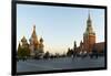 Red Square, St. Basil's Cathedral and the Savior's Tower of the Kremlin, UNESCO World Heritage Site-Miles Ertman-Framed Photographic Print