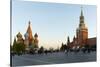 Red Square, St. Basil's Cathedral and the Savior's Tower of the Kremlin, UNESCO World Heritage Site-Miles Ertman-Stretched Canvas