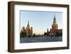 Red Square, St. Basil's Cathedral and the Savior's Tower of the Kremlin, UNESCO World Heritage Site-Miles Ertman-Framed Photographic Print