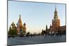 Red Square, St. Basil's Cathedral and the Savior's Tower of the Kremlin, UNESCO World Heritage Site-Miles Ertman-Mounted Photographic Print