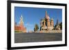 Red Square, St. Basil's Cathedral and the Saviour's Tower of the Kremlin, UNESCO World Heritage Sit-Miles Ertman-Framed Photographic Print