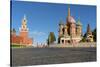 Red Square, St. Basil's Cathedral and the Saviour's Tower of the Kremlin, UNESCO World Heritage Sit-Miles Ertman-Stretched Canvas