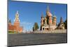 Red Square, St. Basil's Cathedral and the Saviour's Tower of the Kremlin, UNESCO World Heritage Sit-Miles Ertman-Mounted Photographic Print