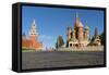 Red Square, St. Basil's Cathedral and the Saviour's Tower of the Kremlin, UNESCO World Heritage Sit-Miles Ertman-Framed Stretched Canvas