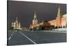 Red Square, St. Basil's Cathedral, Lenin's Tomb and walls of the Kremlin, UNESCO World Heritage Sit-Miles Ertman-Stretched Canvas