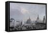 Red Square with Cathedral of Protection of Most Holy Theotokos on Moat or Saint Basil's Cathedral-null-Framed Stretched Canvas