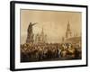 Red Square with St. Basil's Cathedral, Moscow, 1856-null-Framed Giclee Print