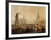 Red Square with St. Basil's Cathedral, Moscow, 1856-null-Framed Giclee Print