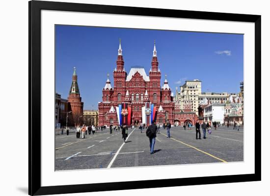 Red Square with State Historical Museum, Moscow, Russia-null-Framed Premium Giclee Print
