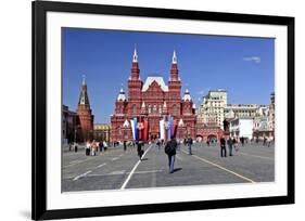 Red Square with State Historical Museum, Moscow, Russia-null-Framed Premium Giclee Print