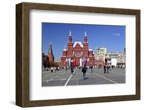 Red Square with State Historical Museum, Moscow, Russia-null-Framed Art Print