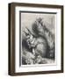 Red Squirrel Eating a Nut-Harrison Weir-Framed Photographic Print