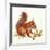 Red Squirrel-Peggy Harris-Framed Giclee Print