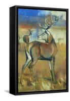 Red Stag, detail from Gathering Deer, 1998-Mark Adlington-Framed Stretched Canvas