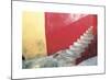 Red Stairway-Douglas Steakley-Mounted Giclee Print