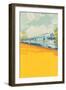 Red Star Bullet Train-null-Framed Art Print