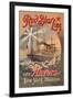 Red Star Cruise Line: Antwerp, New York, and Philadelphia-C. Satzmann-Framed Art Print