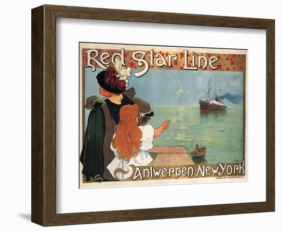 Red Star Line, 1899-Henri Cassiers-Framed Giclee Print