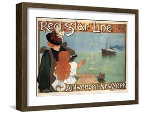 Red Star Line, 1899-Henri Cassiers-Framed Giclee Print