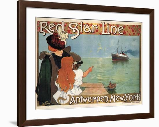 Red Star Line, 1899-Henri Cassiers-Framed Giclee Print