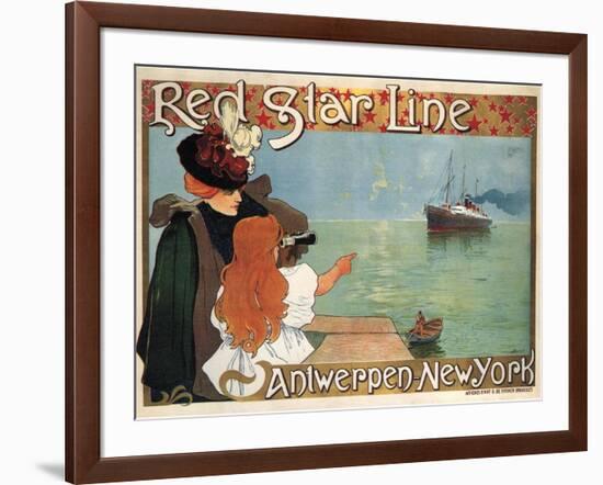 Red Star Line, 1899-Henri Cassiers-Framed Giclee Print