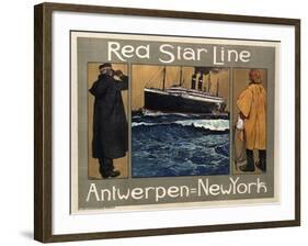 Red Star Line, 1908-Henri Cassiers-Framed Giclee Print