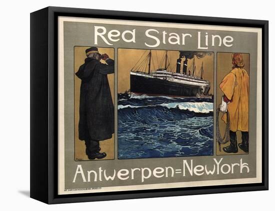 Red Star Line, 1908-Henri Cassiers-Framed Stretched Canvas