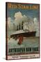 Red Star Line, Antwerpen-New York, circa 1910-null-Stretched Canvas