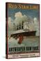 Red Star Line, Antwerpen-New York, circa 1910-null-Stretched Canvas