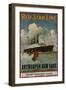 Red Star Line, Antwerpen-New York, circa 1910-null-Framed Premium Giclee Print