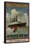 Red Star Line, Antwerpen-New York, circa 1910-null-Framed Stretched Canvas