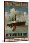 Red Star Line, Antwerpen-New York, circa 1910-null-Stretched Canvas