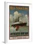 Red Star Line, Antwerpen-New York, circa 1910-null-Framed Giclee Print