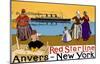 Red Star Line  Anvers- New York-null-Mounted Poster