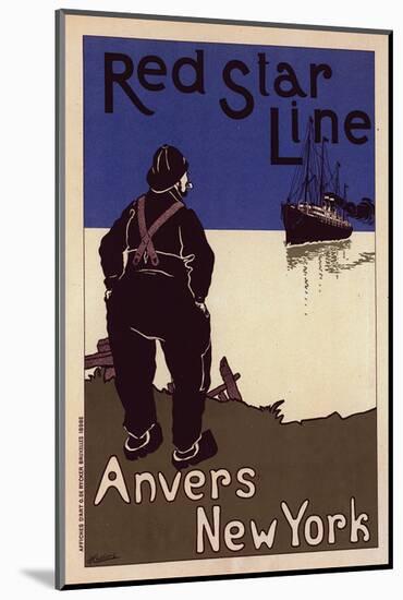 Red Star Line Anvers New York-Henrick Cassiers-Mounted Art Print