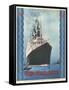 Red Star Lines, Cruise Ships, Ocean Liners, USA, 1930-null-Framed Stretched Canvas