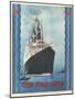 Red Star Lines, Cruise Ships, Ocean Liners, USA, 1930-null-Mounted Giclee Print