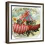 Red Stocking Brand Cigar Box Label-Lantern Press-Framed Art Print