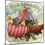 Red Stocking Brand Cigar Box Label-Lantern Press-Mounted Art Print