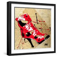 Red Strap Boot-Roderick E. Stevens-Framed Premium Giclee Print