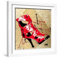 Red Strap Boot-Roderick E. Stevens-Framed Giclee Print