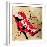 Red Strap Boot-Roderick E. Stevens-Framed Giclee Print