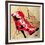 Red Strap Boot-Roderick E. Stevens-Framed Giclee Print