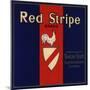 Red Stripe Brand - Sespe, California - Citrus Crate Label-Lantern Press-Mounted Art Print