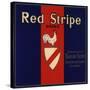 Red Stripe Brand - Sespe, California - Citrus Crate Label-Lantern Press-Stretched Canvas