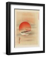 Red Sun-null-Framed Art Print